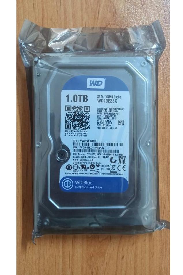 WD مدل Blue WD10EZEX ظرفیت 1 ترابایت-آکبند