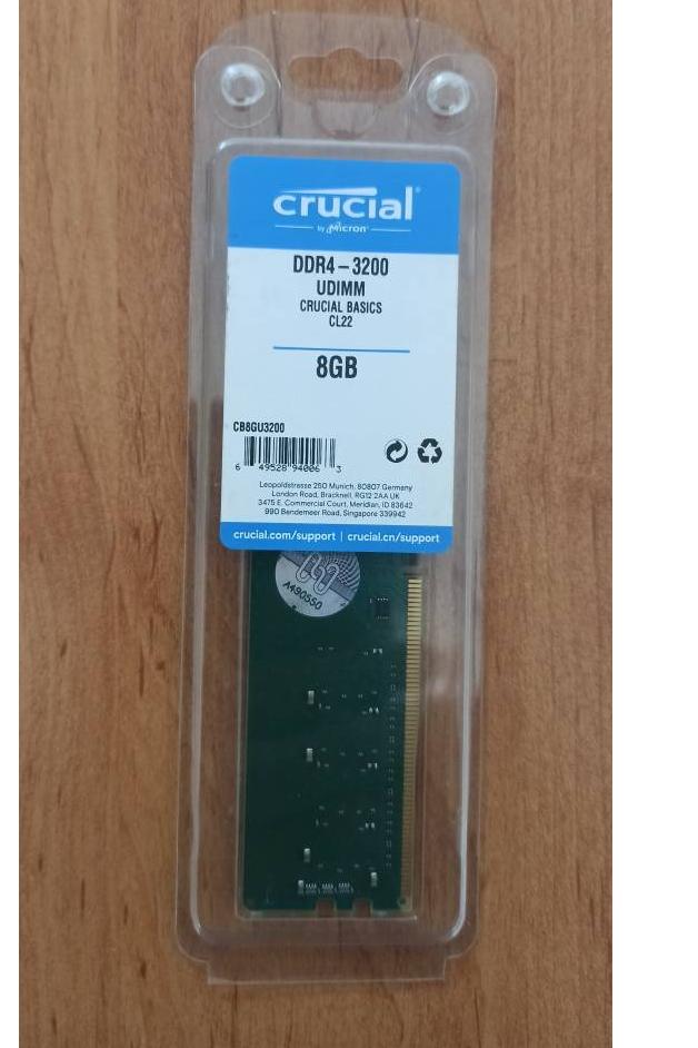 CRUCIAL 8 3200 DDR4-گارانتی حامی