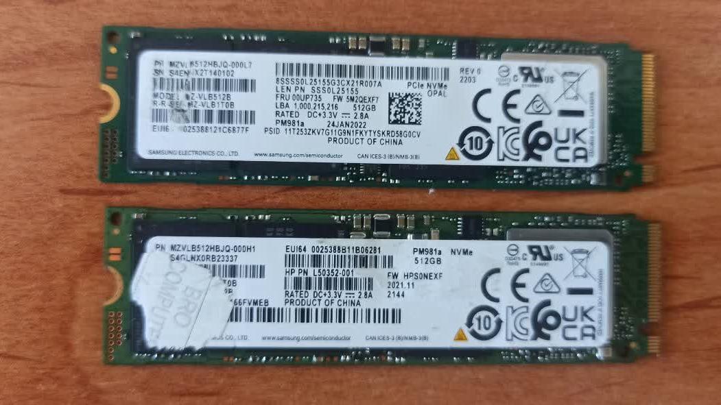 سامسونگ PM981a PCIe M.2 ظرفیت 512 گیگابایت