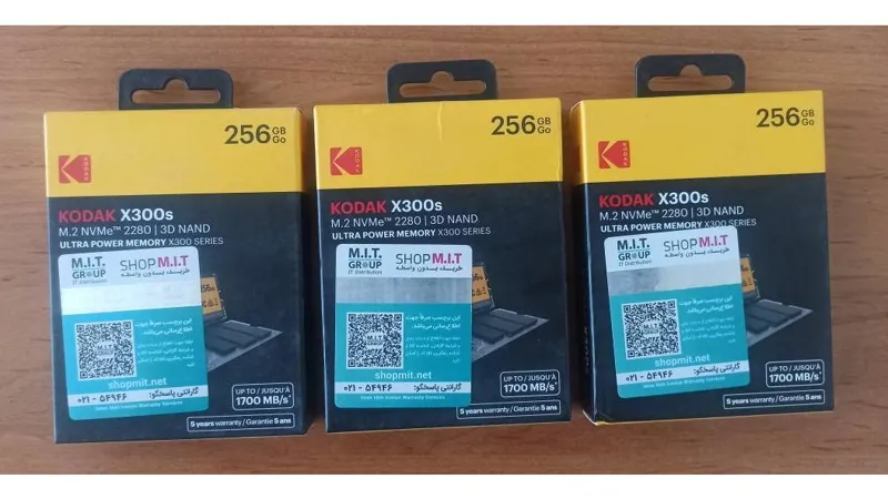 تایوانی-فاقد گارانتی-KODAK X300S 256 GB M2 NVME