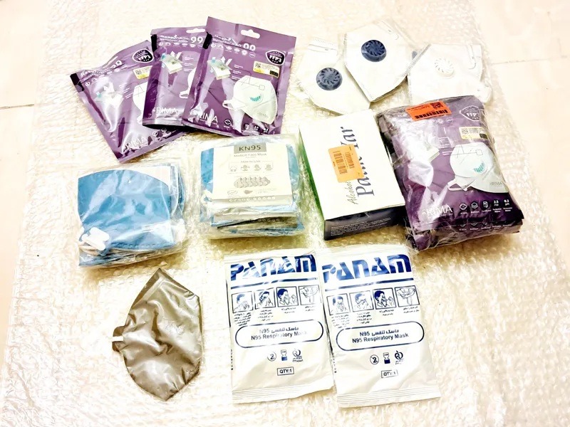   25 عدد ماسک تنفسی N99وN95،پدالکلی،جدیدساخت
