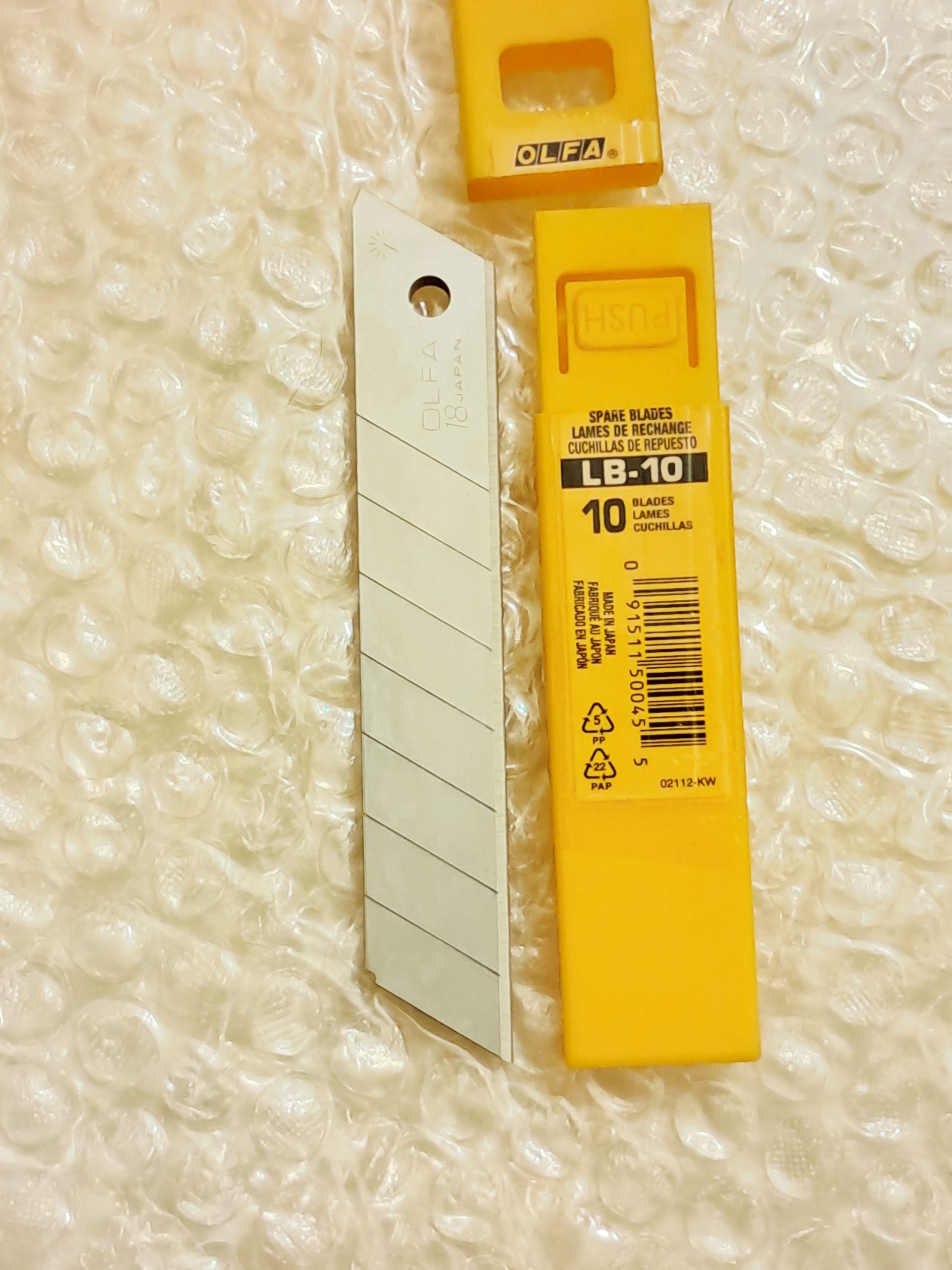 تیغ کاتر LB-10 الفا، ساخت ژاپن،کامل نو،10عددی