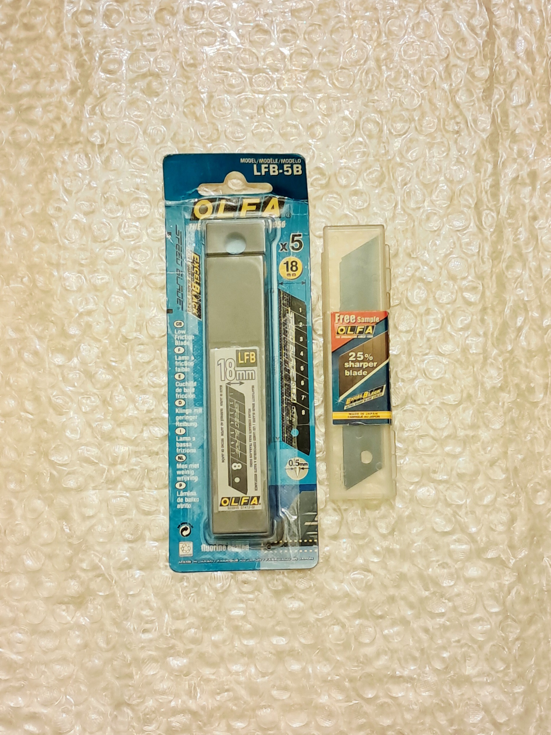 تیغ کاتر الفا،LFB-5B، ساخت ژاپن، 6عددی،کاملا نو