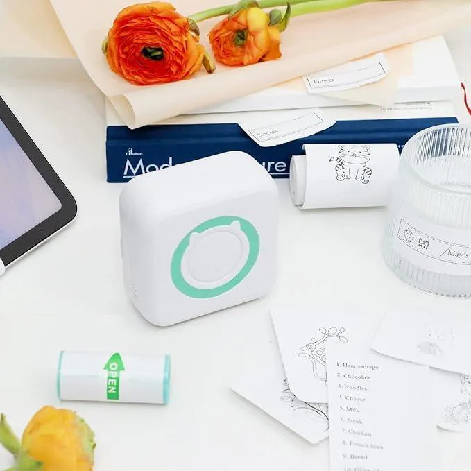 مینی پرینتر قابل حمل مدل گربهMINI PRINTER CAT