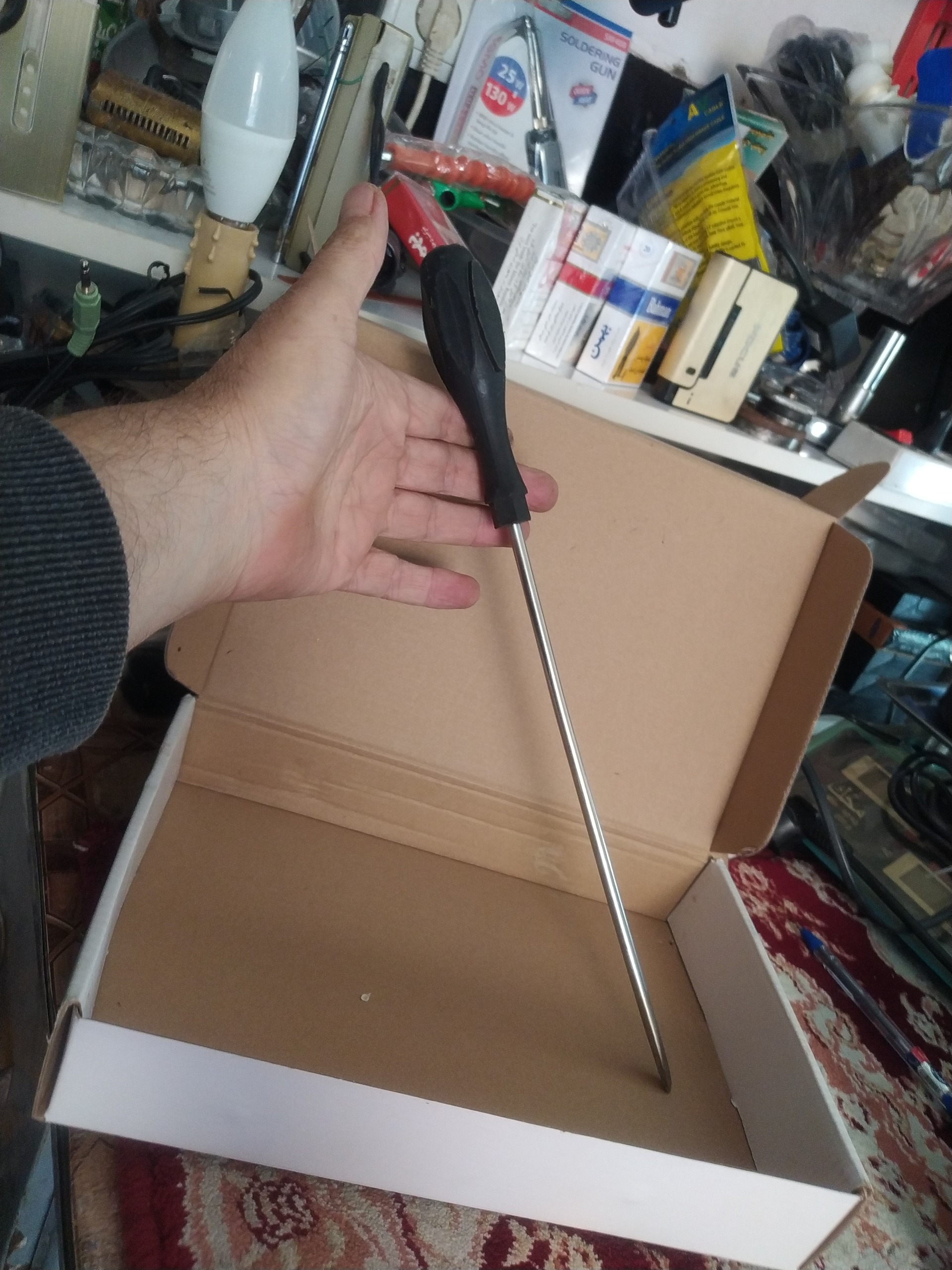 پیچ گوشتی بزرگ 37سانتی تخت