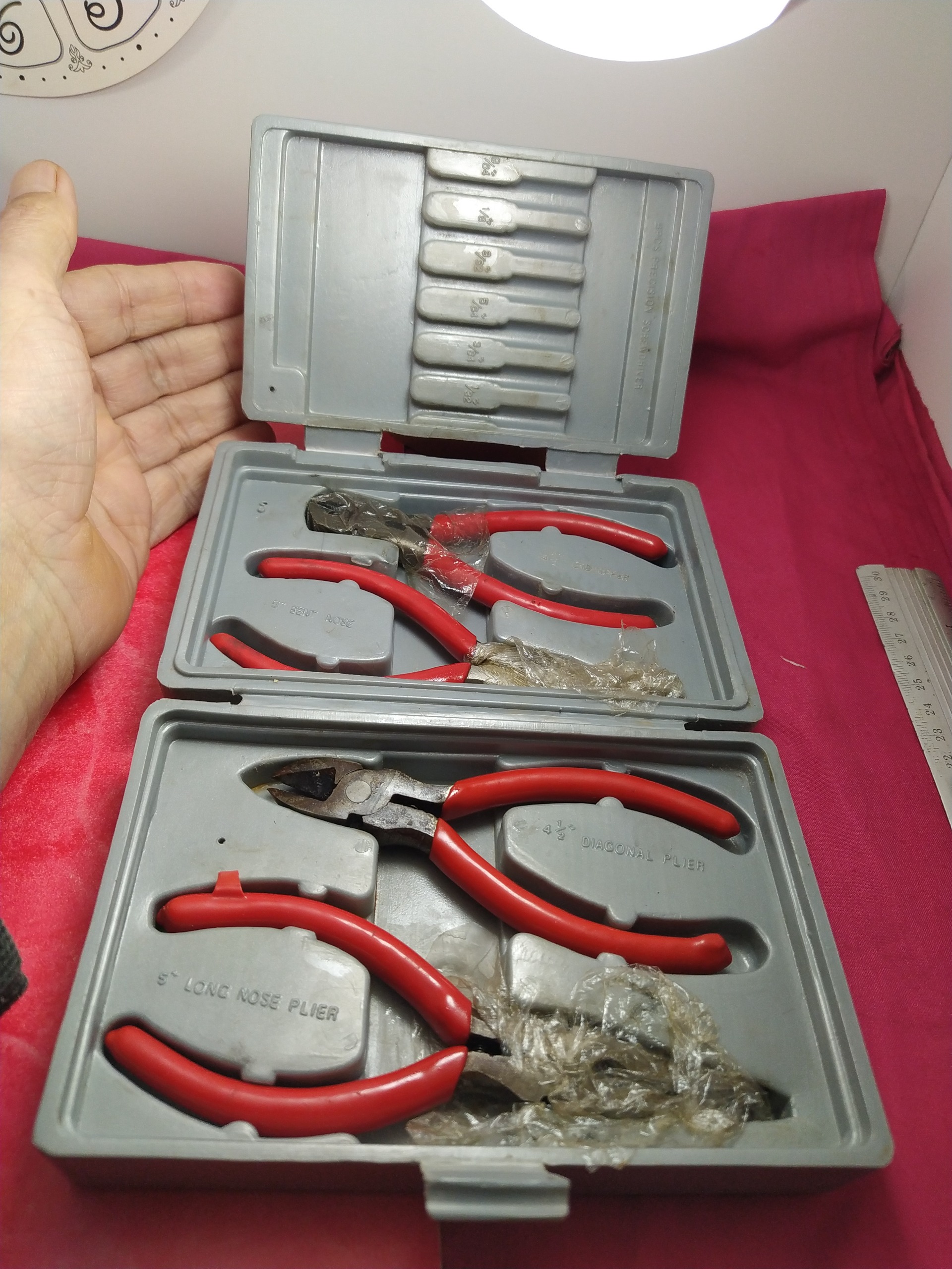 ست 4تایی سیم چین دم باریک و کف چین کوچک