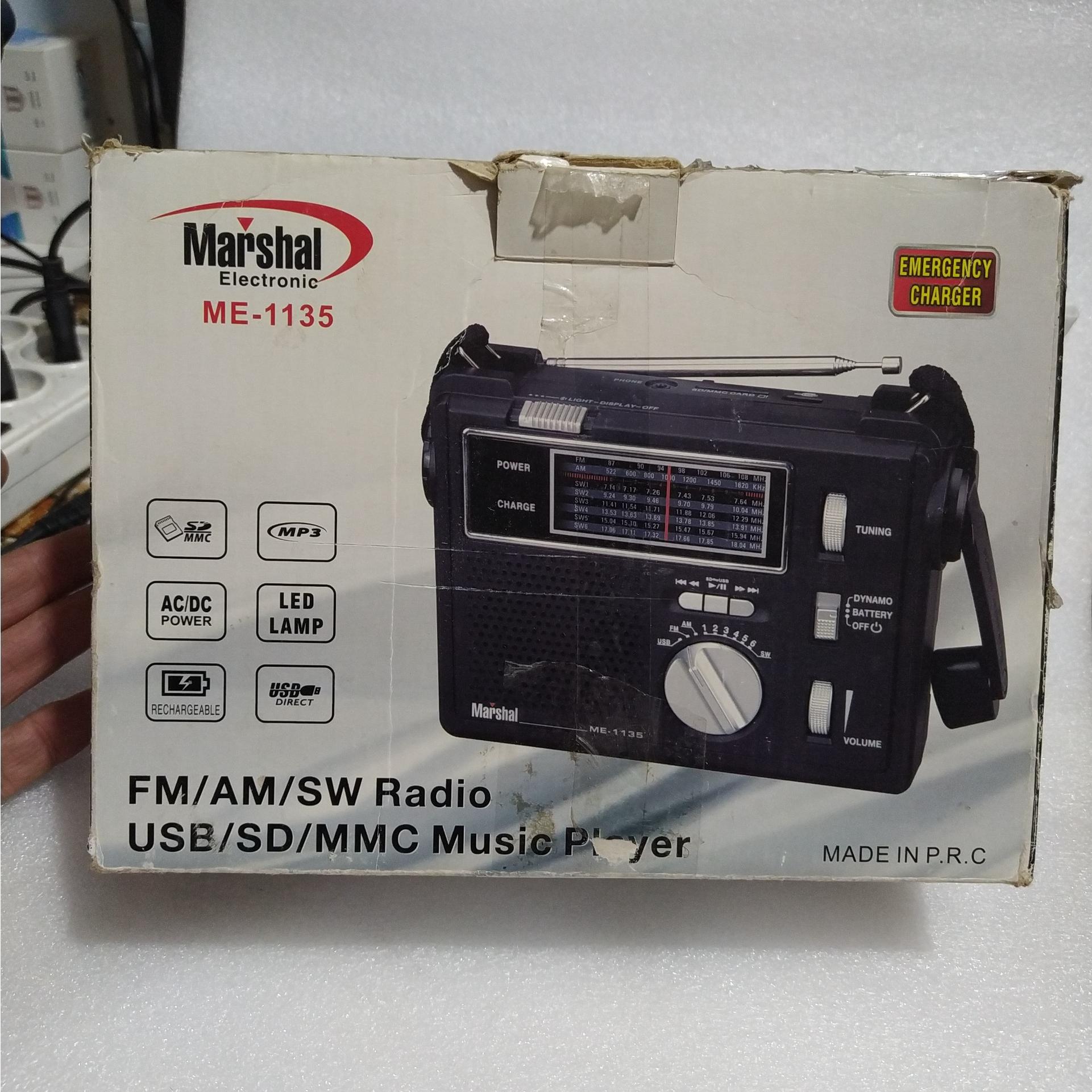 رادیو مارشال کمیاب چند کاره هندلی