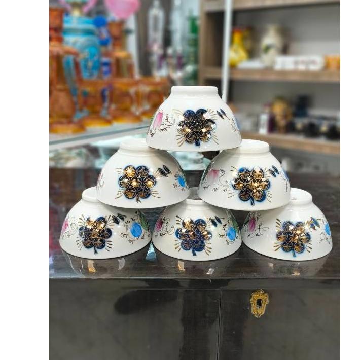 پیاله گل انگوری سرمه ای روسی قدیمی