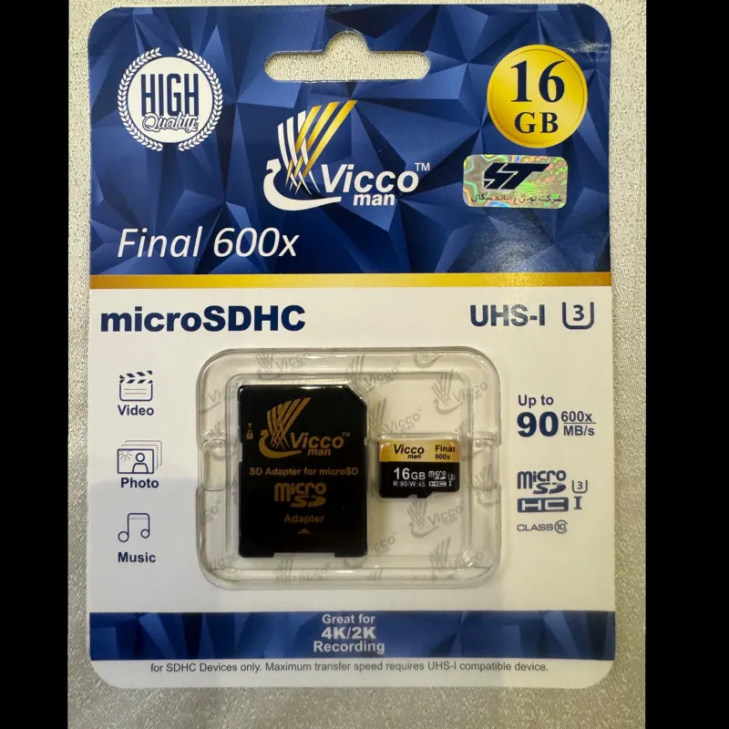 کارت حافظه ویکومن 16 گیگ 600x کلاس 10