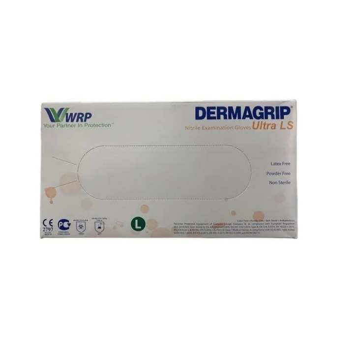 دستکش نیتریل مالزی درماگریپ سایز L