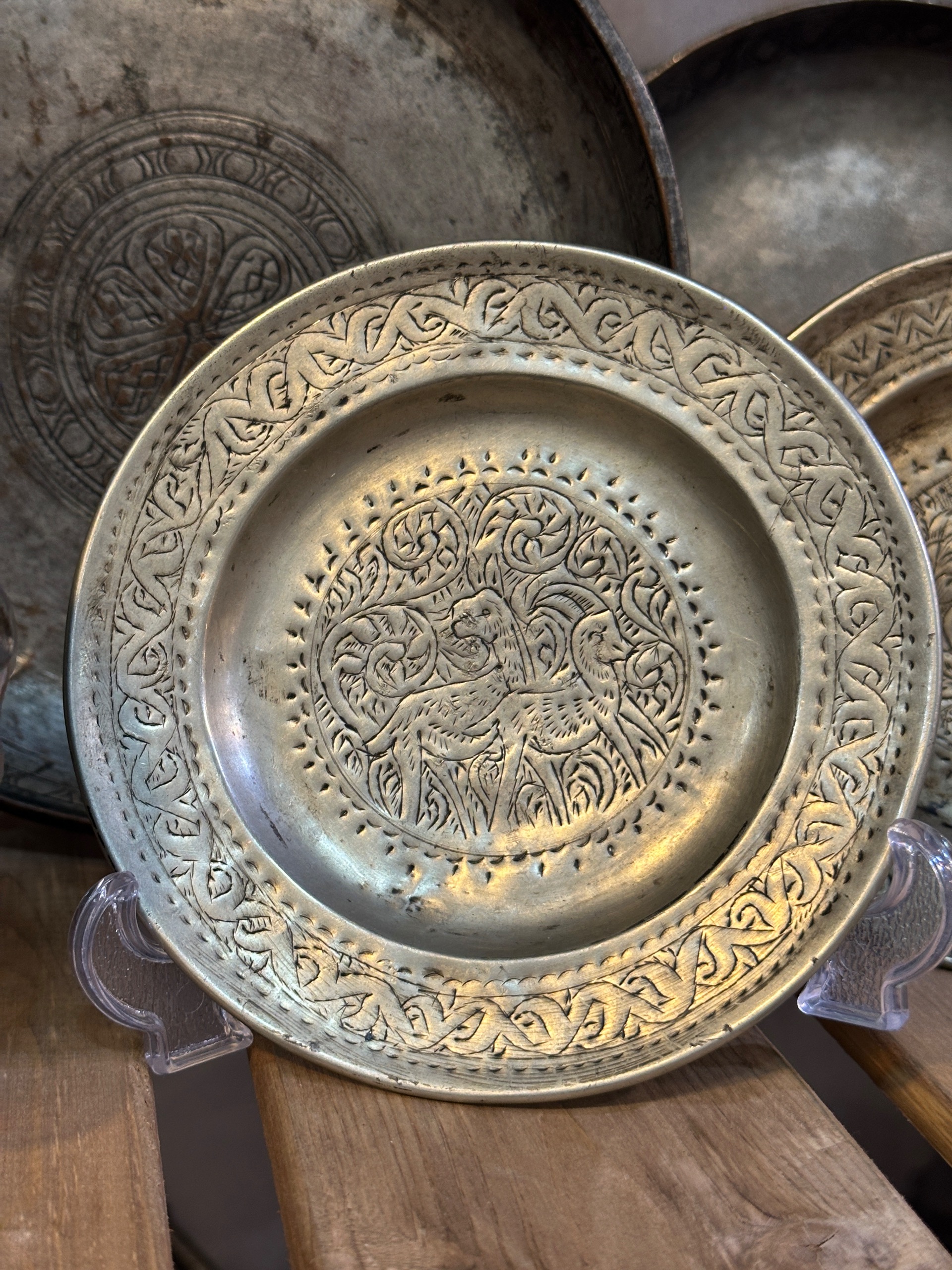 دیوارکوب مسی قاجاری
