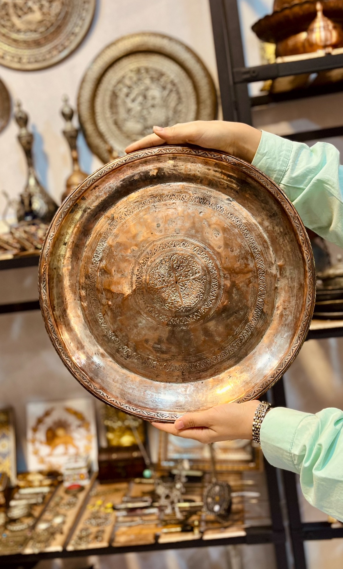سینی مسی قاجاری