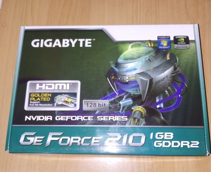 کارتن کارت گرافیک گیگابایت gt210