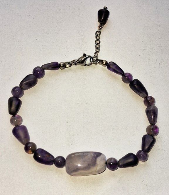 دستبند آمتیست طبیعی کد 360 E