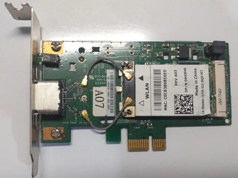 کارت شبکه بیسیم PCI.E