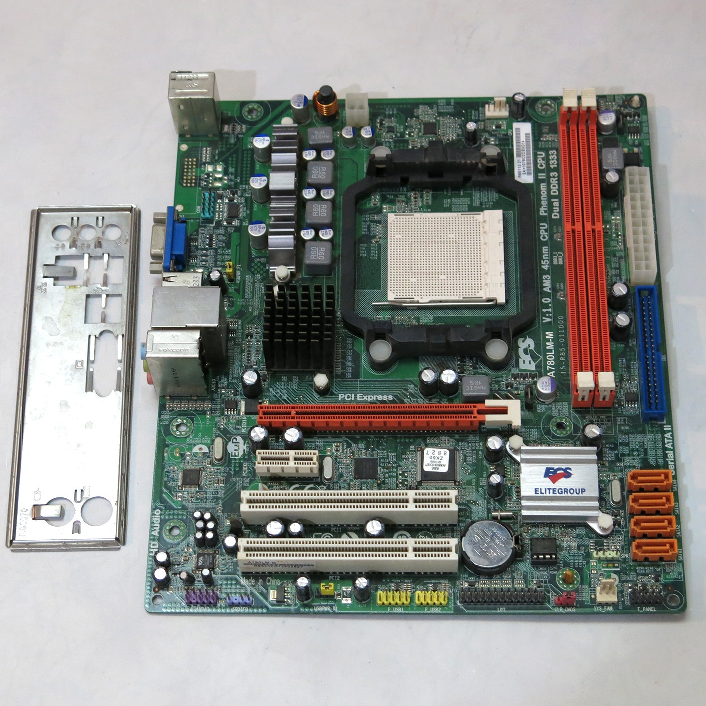 مادربرد DDR3 مدل ECS A780LM معیوب
