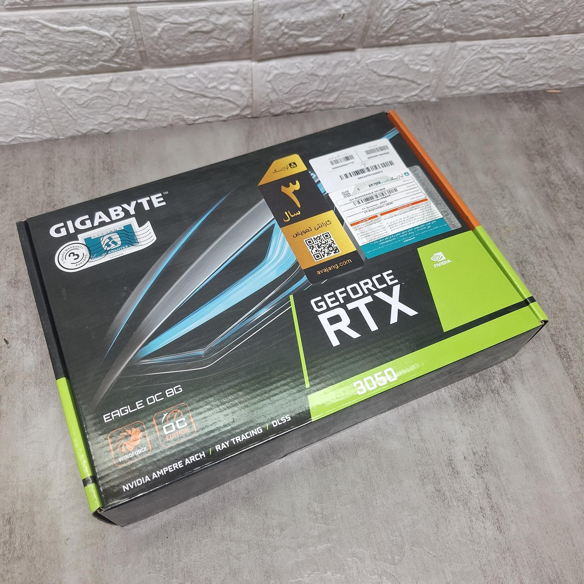 گرافیک3050 گیگابایت گارانتی اصلی EAGLE OC-8G