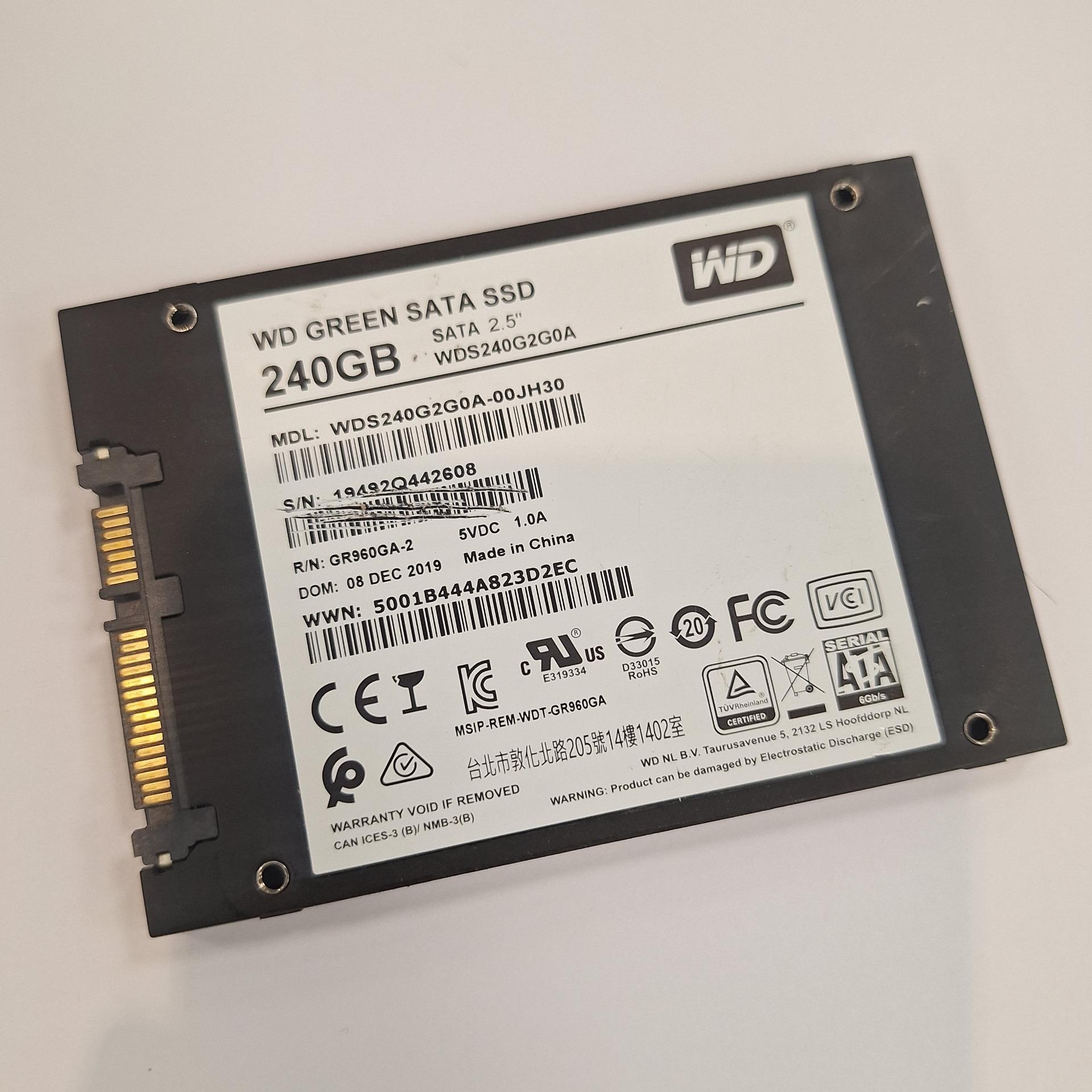 SSD 240 گیگ برند وسترن سلامت 1 درصد