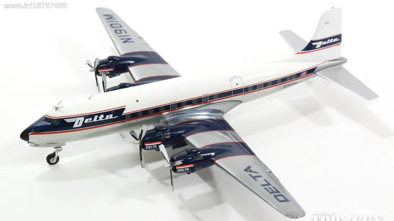 ماکت هواپیمای Delta Airlines DC-6