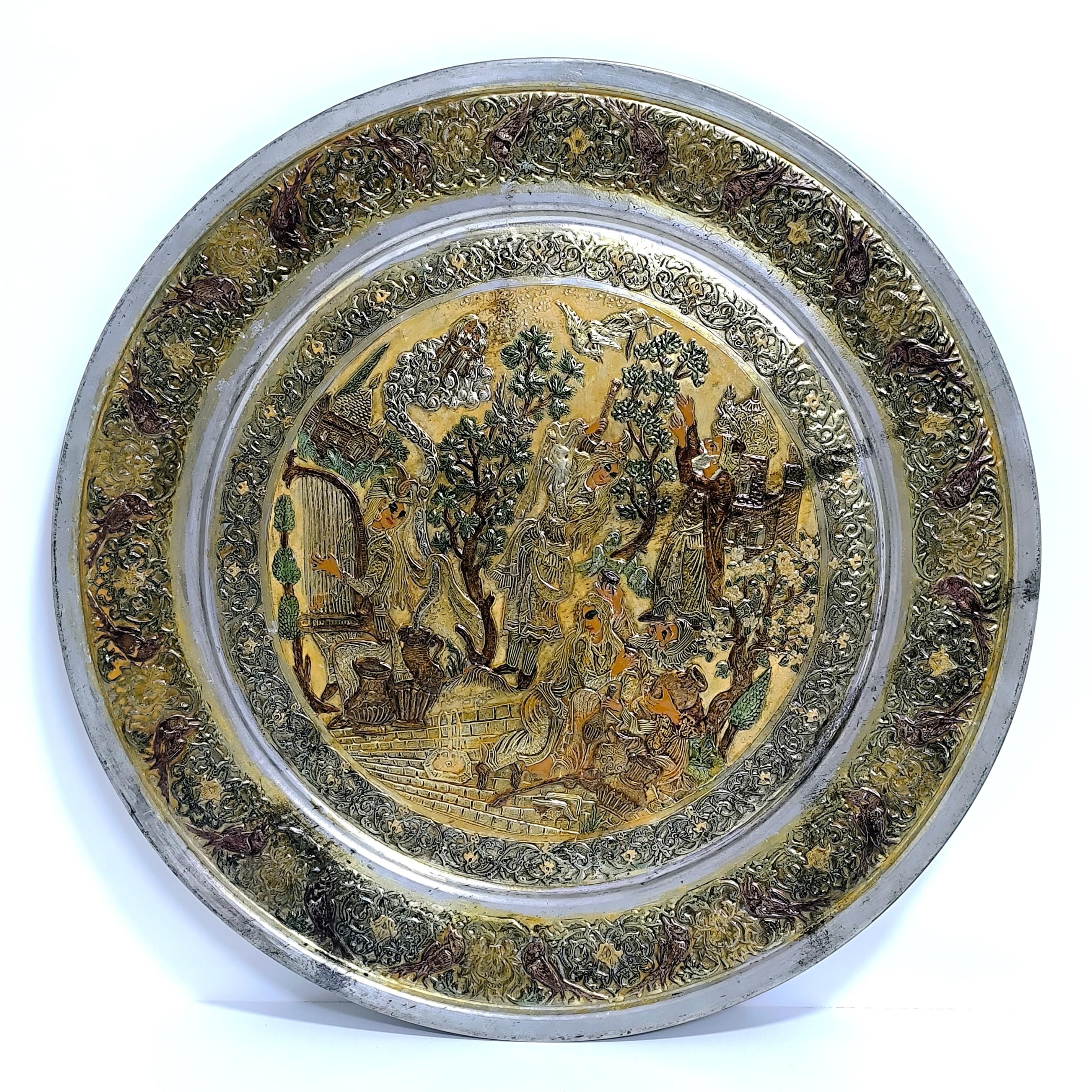 سینی قدیمی به قطر 42 سانتیمتر