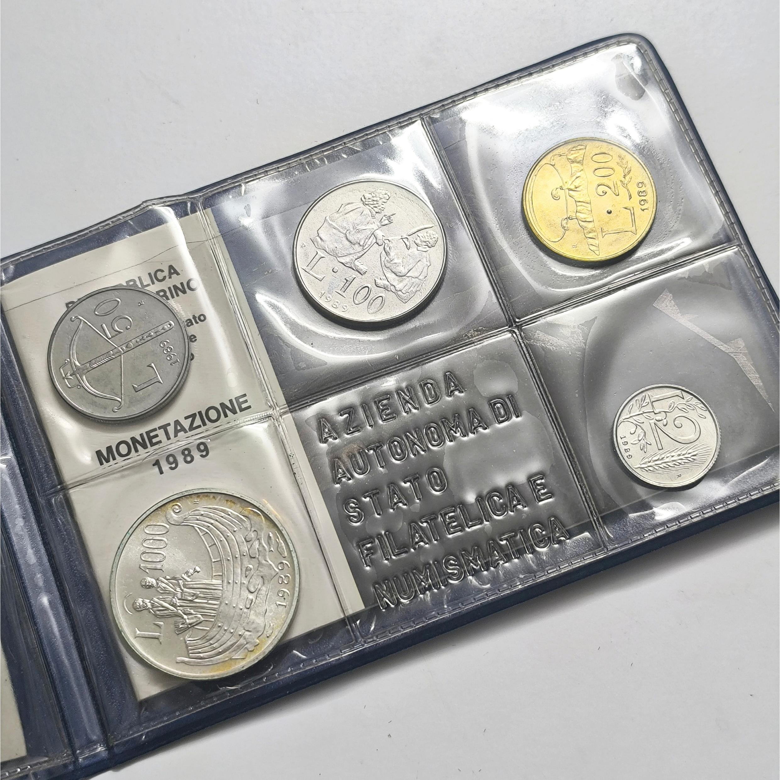 پک پروف سکه های سان مارینو با سکه نقره