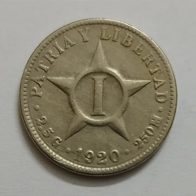 سکه یک سنت کمیاب کوبا 1920