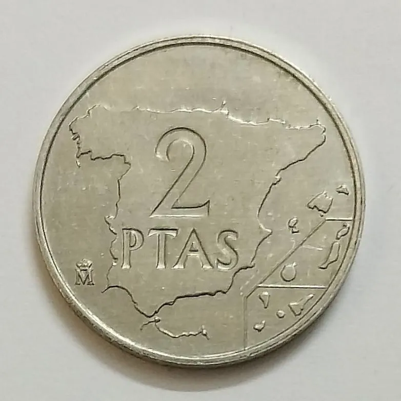 سکه 2 پتاس یادبودی اسپانیا