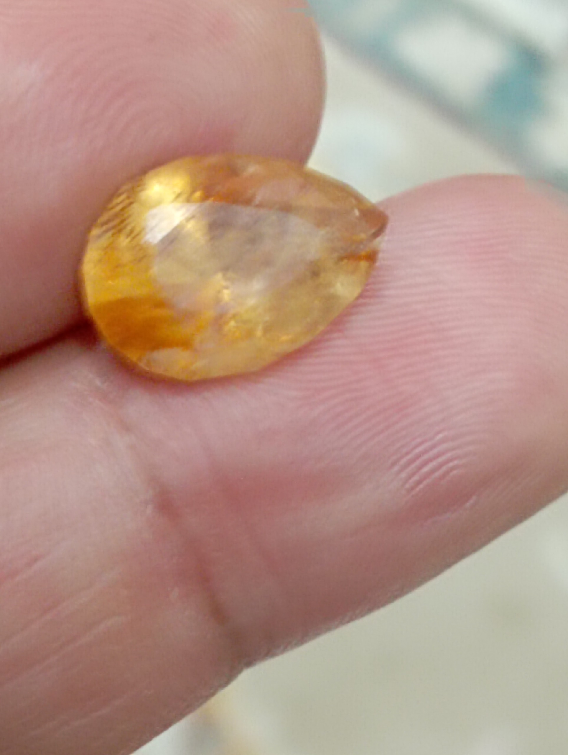 نگین سیترین اشک