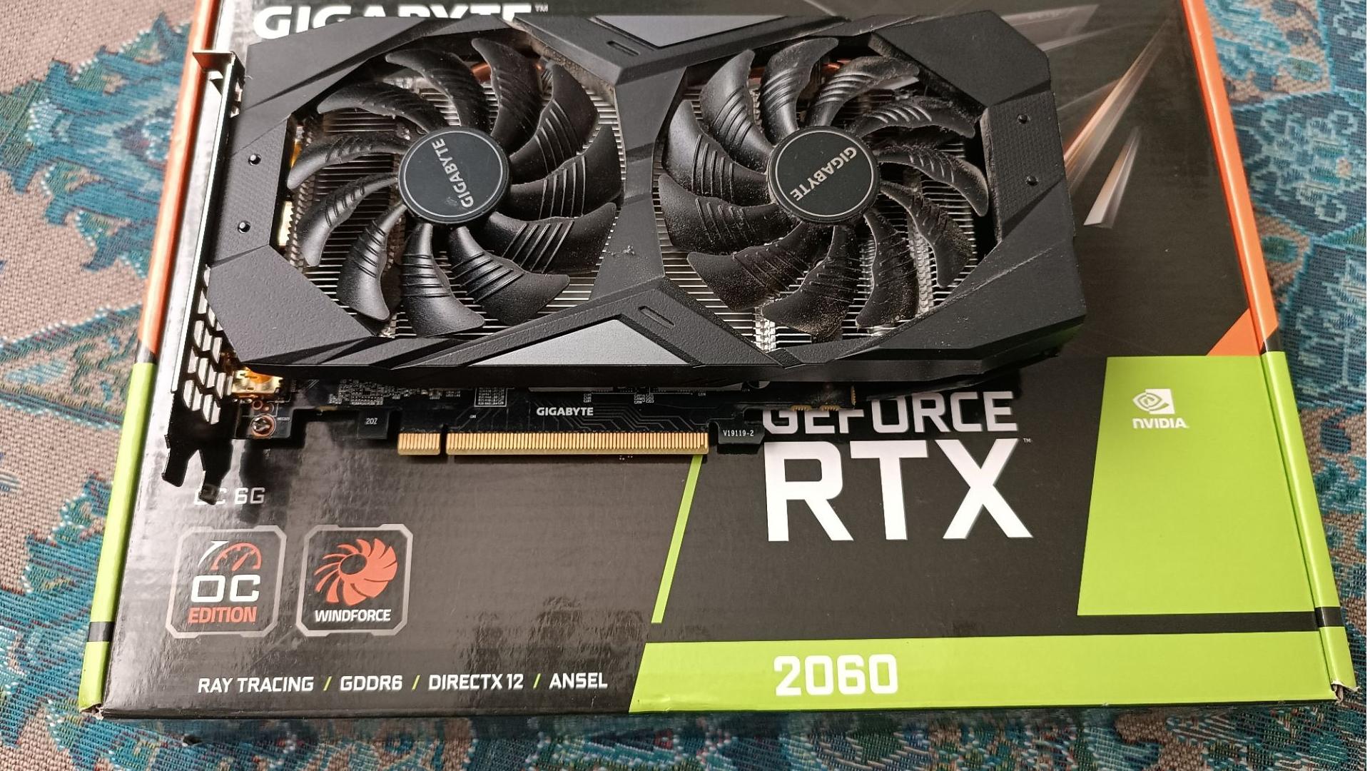کارت گرافیک گیگابایت rtx 2060 oc
