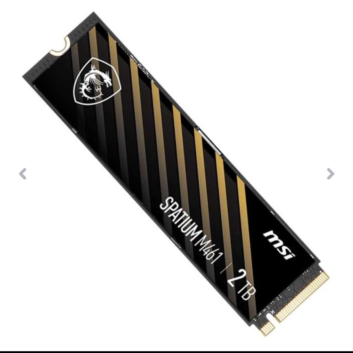 هارد ssd  m2 nvm 2t msi 461