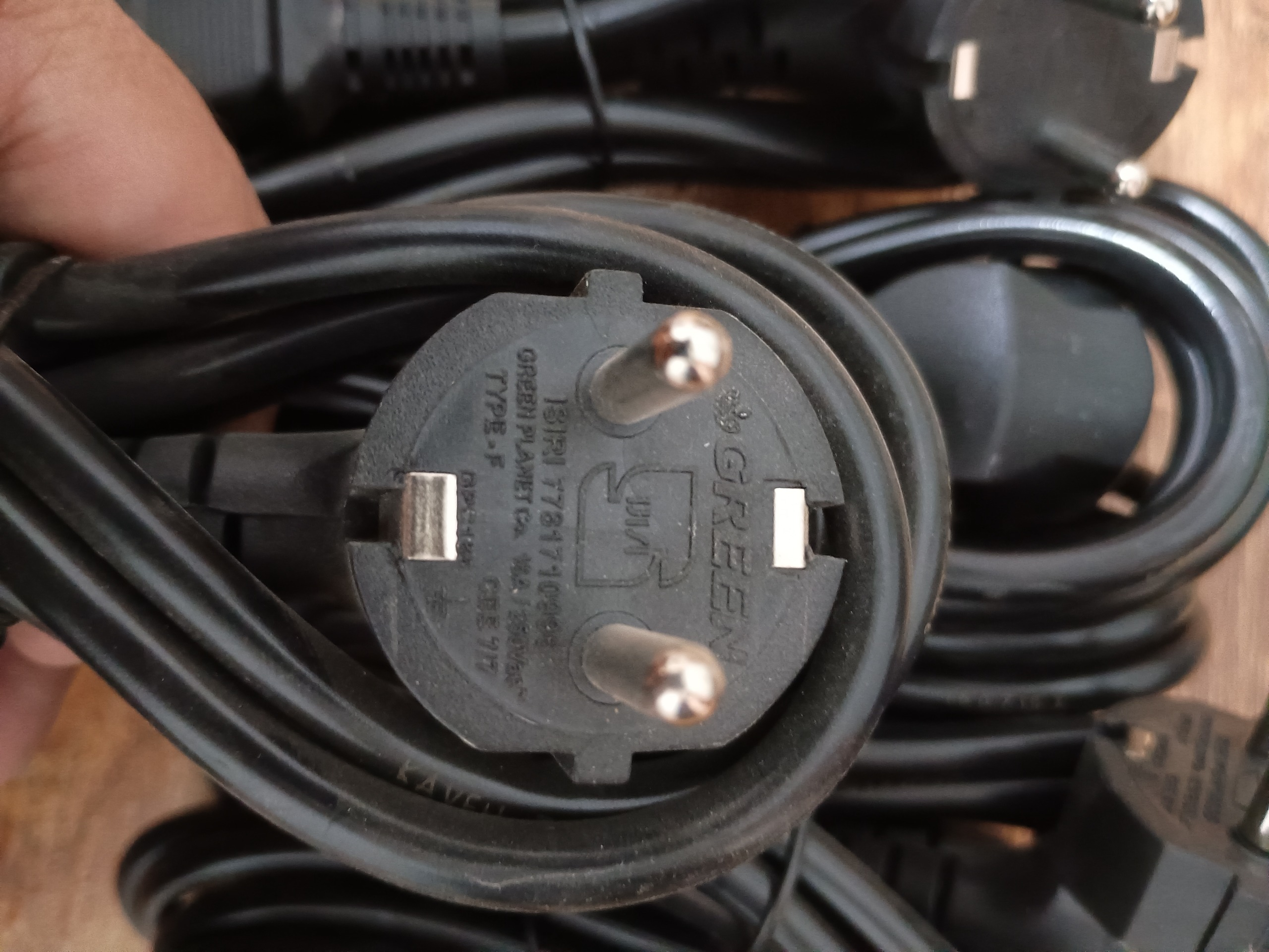 کابل برق گرین کامپیوتر 8عدد