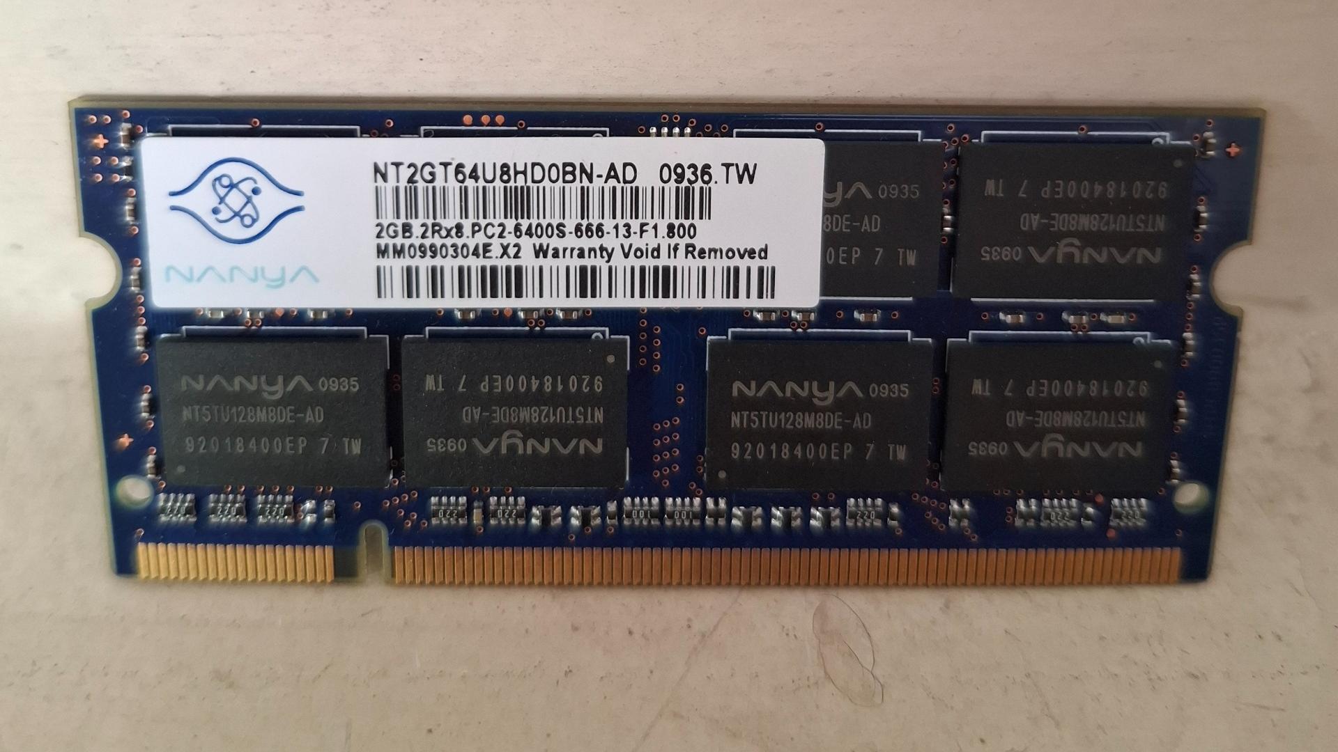 رم 2G DDR2 لپ تاپی