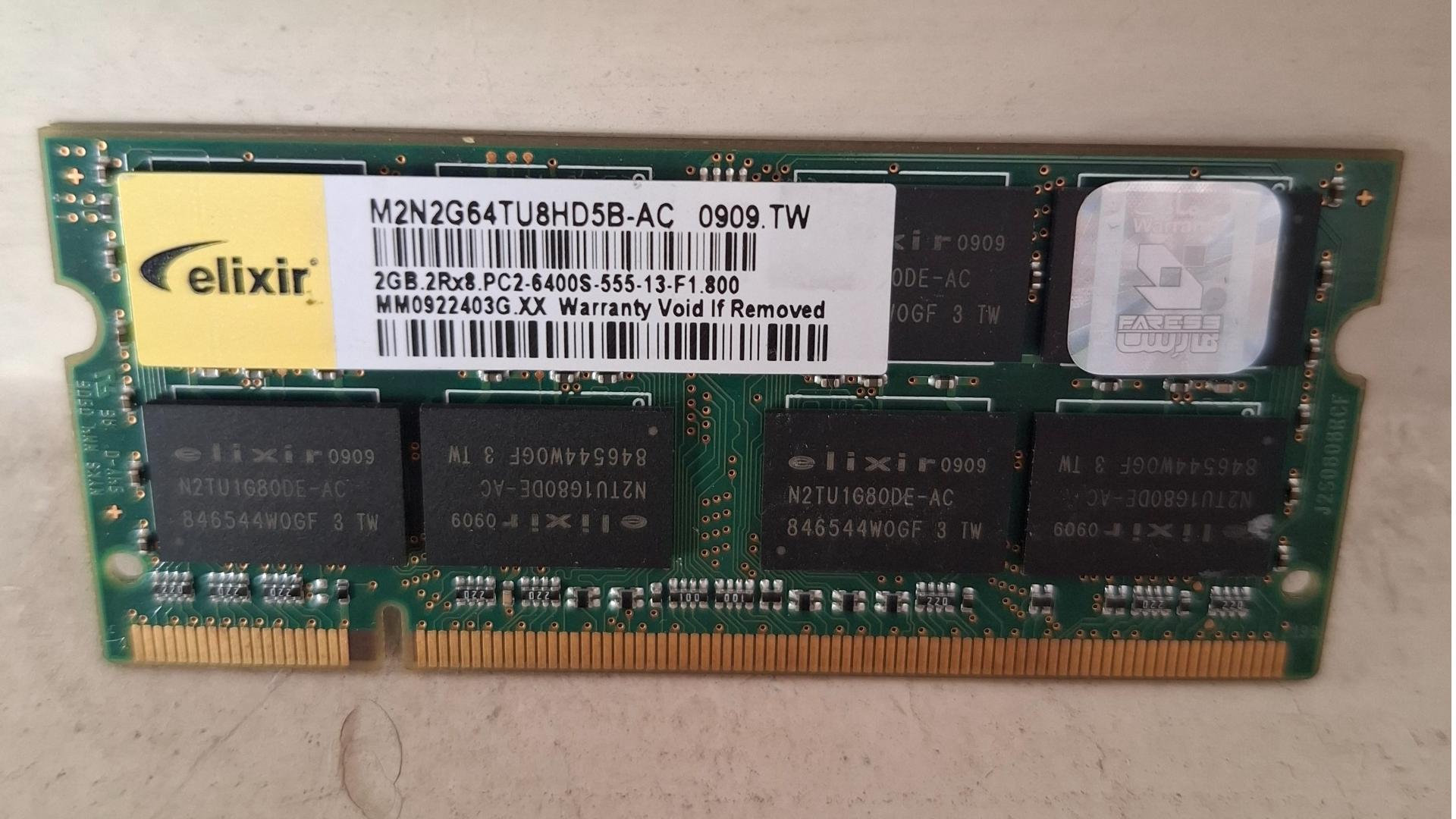 رم 2G DDR2 لپ تاپی
