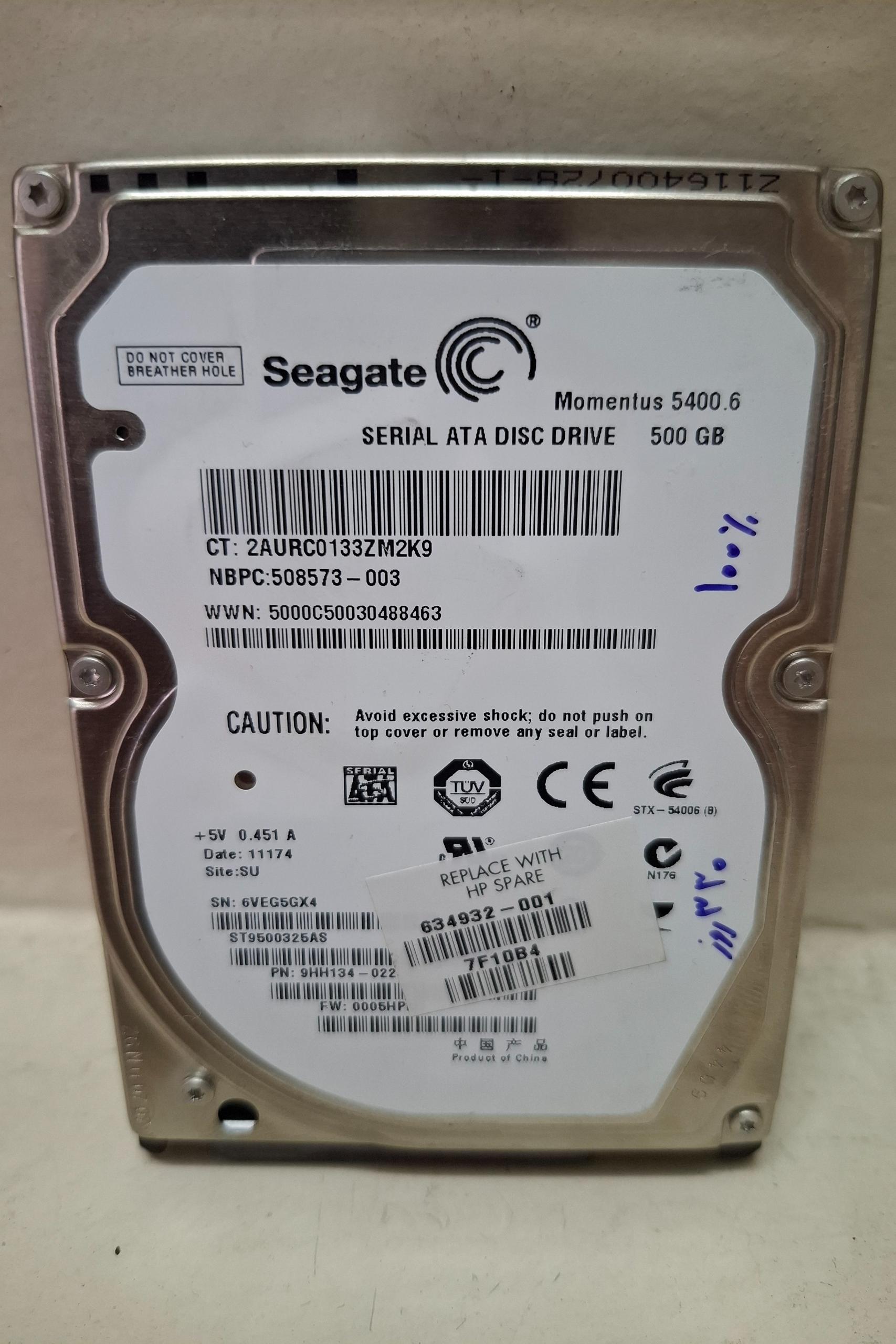 هارد 500G لپ تاپی