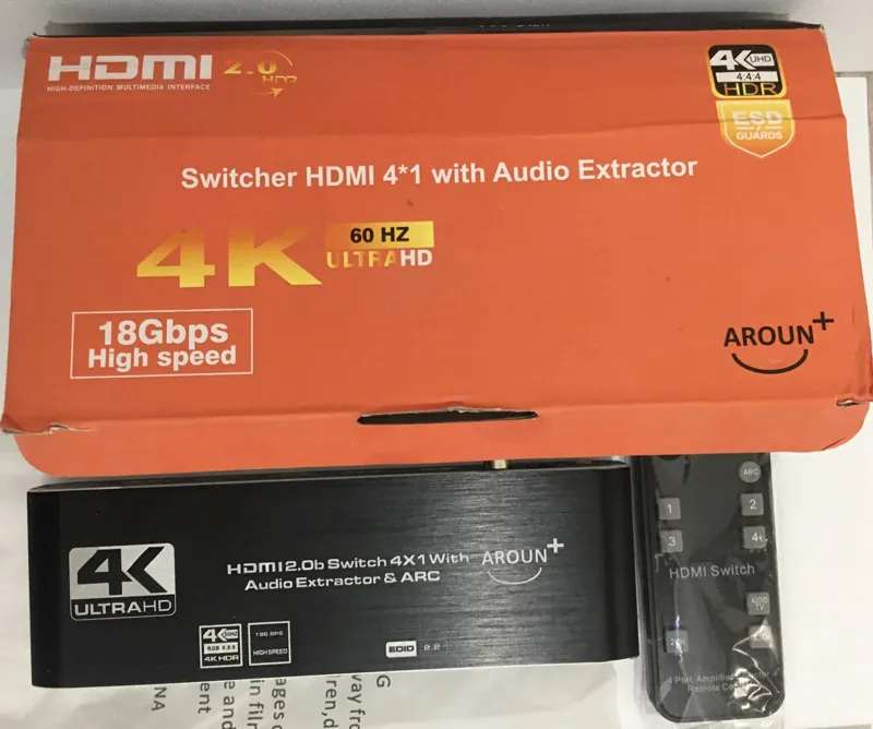 سویچر Aroun Switcher HDMI 41 4K 60HZ