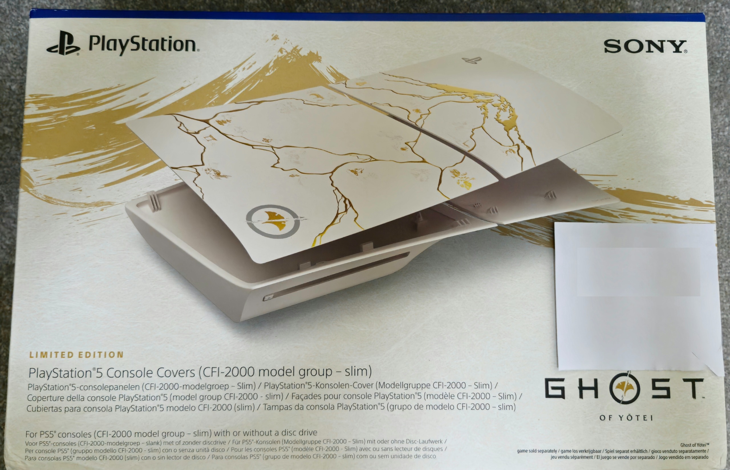 Face Plate PS5 اسلیم Limited بازی Ghost of yotei