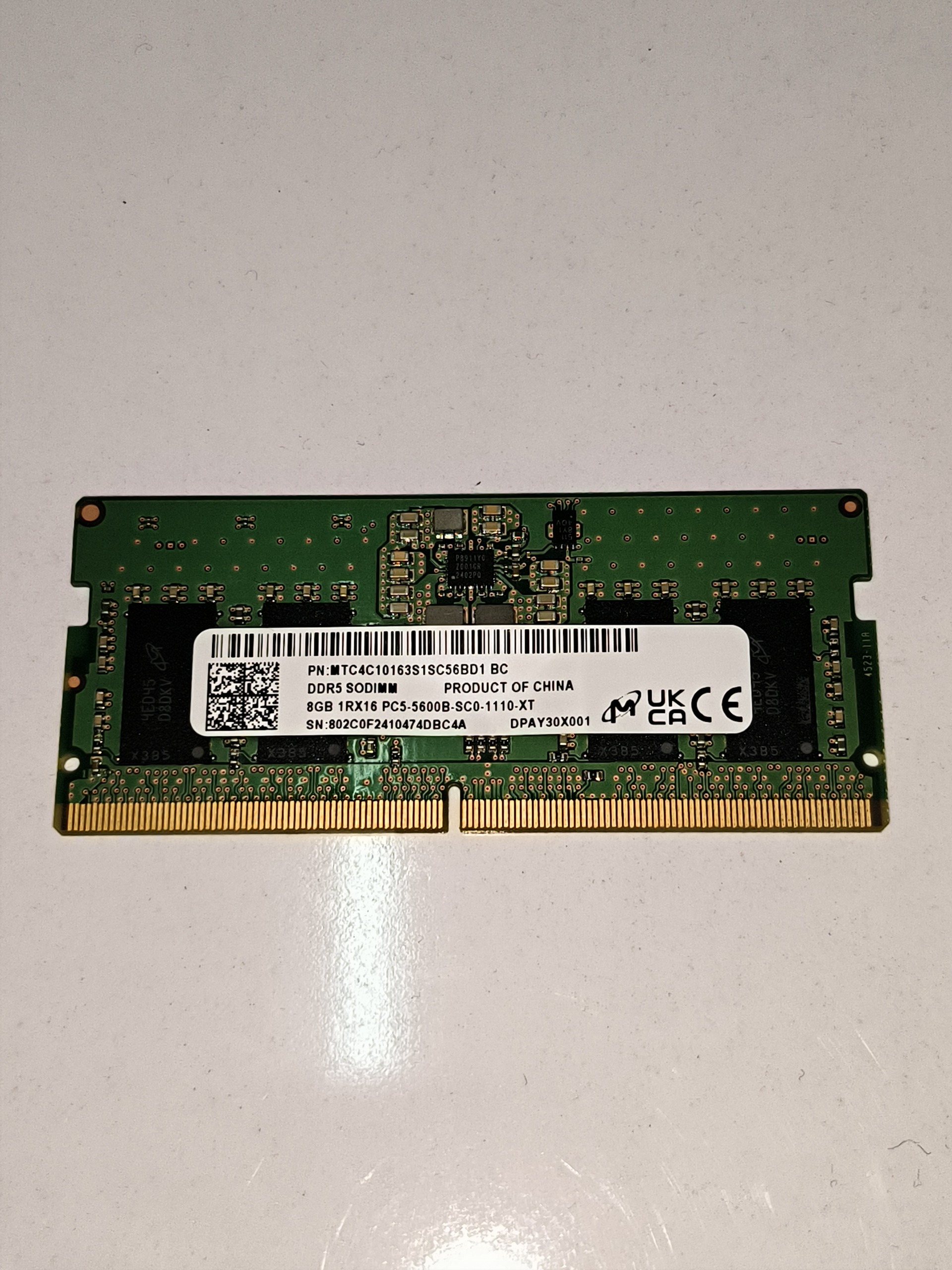 رم MICRON 8G PC5 5600