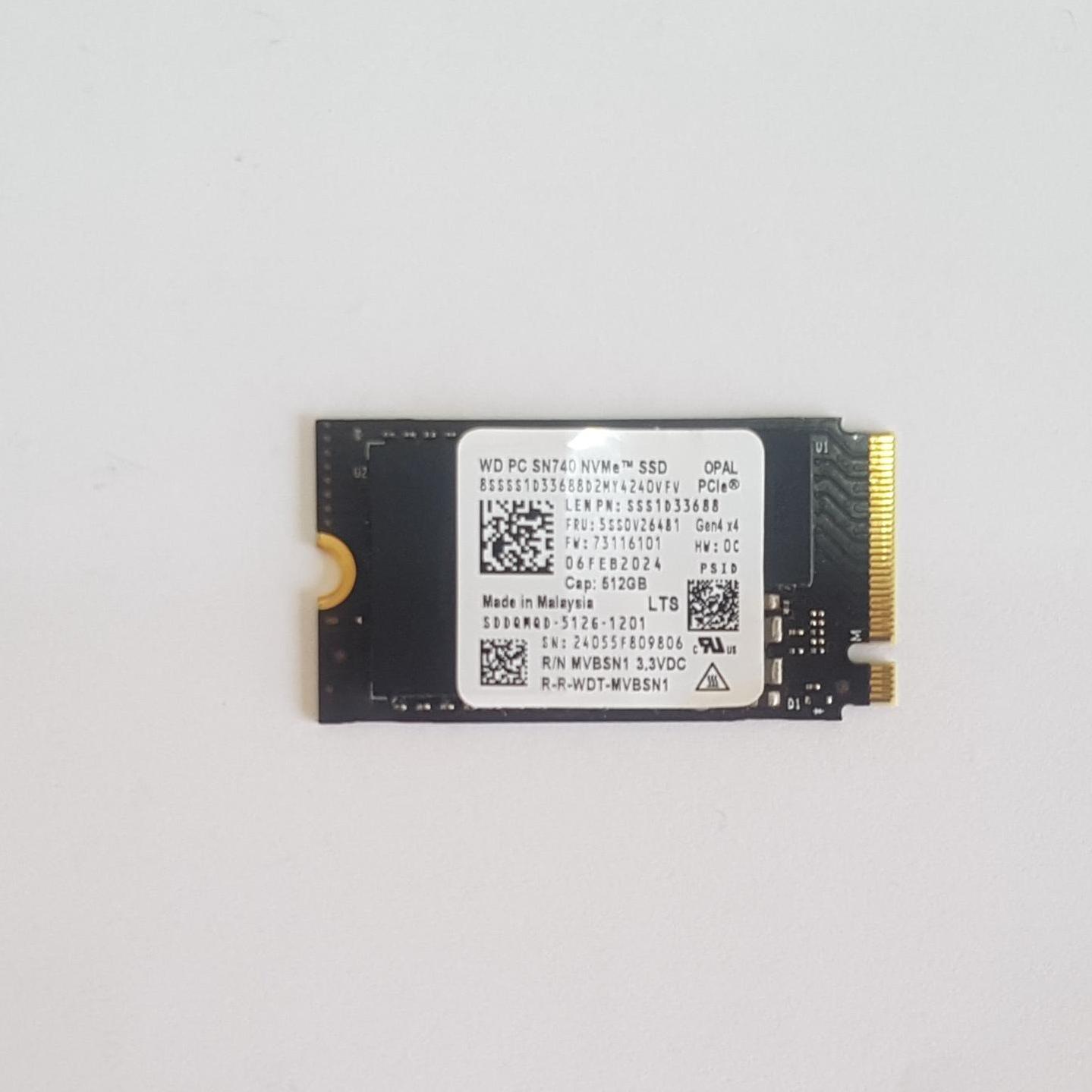 هارد SSD 512GB Western Digital SN740 Gen 4