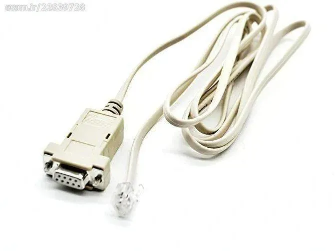 کابل Lan یک سر سوکت شبکه و یک سر سوکت 9پین