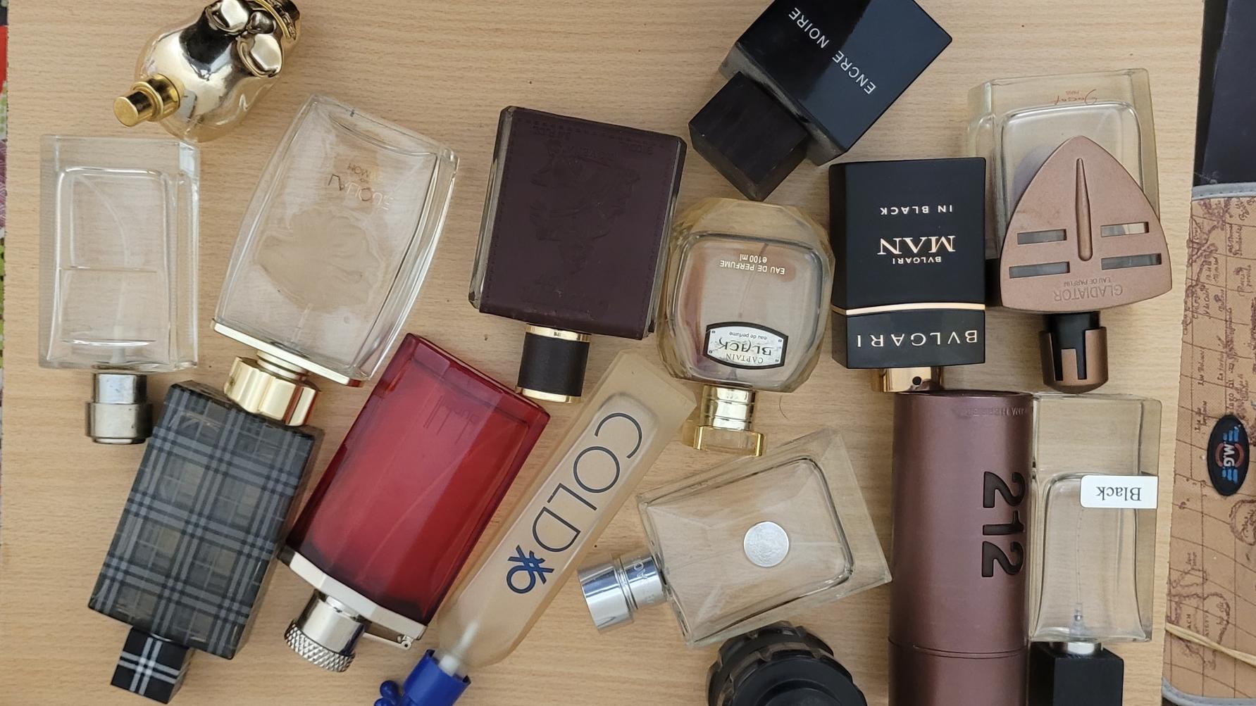 15عدد شیشه عطر ارجینال اصل مناسب کلکسیونرها