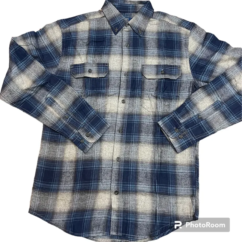 پیراهن چهارخانه پشمی دوجیب خارجی