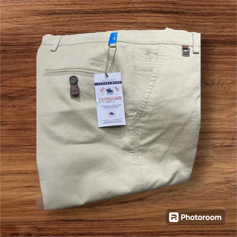 شلوار کتان راسته POLO