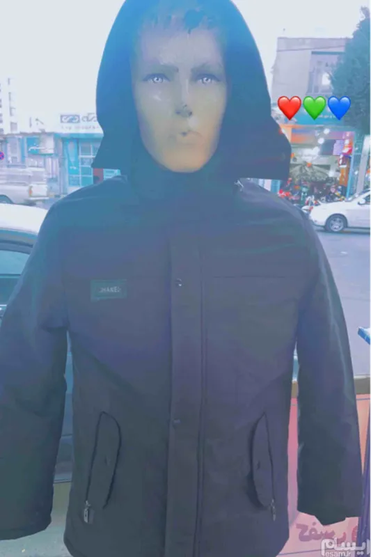 کاپشن اور مردانه مموری مشکی رنگ سایز