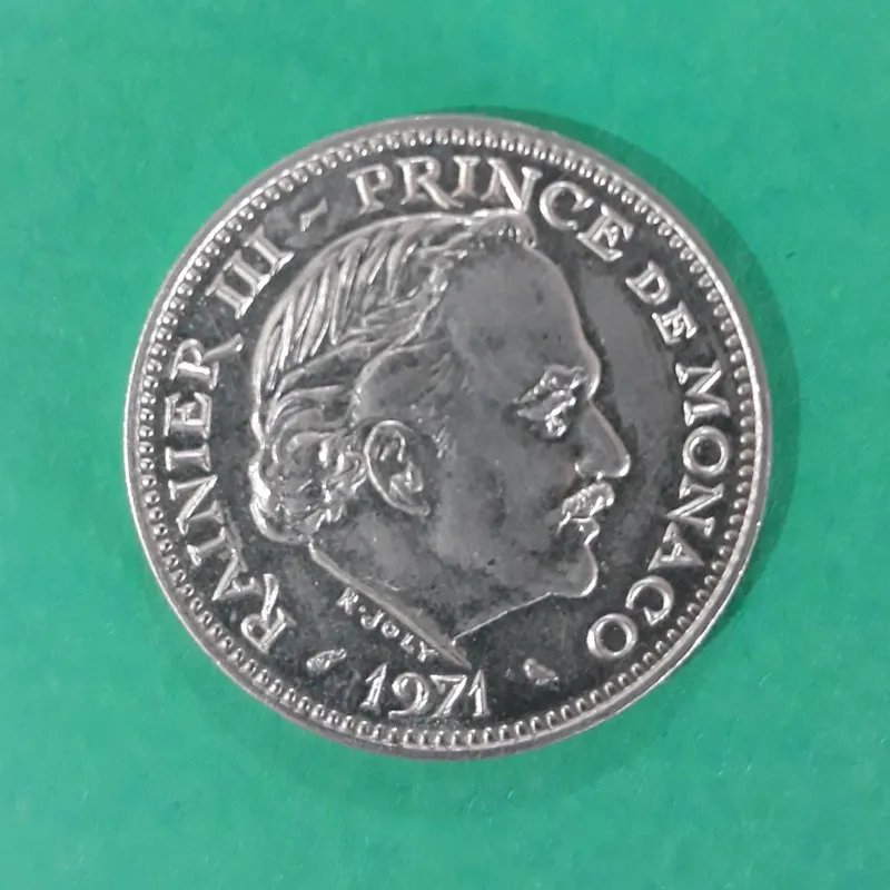 سکه 5 فرانک موناکو بانکی زیبا و کمیاب