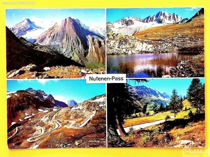 کارت پستال تمبردار از مناظر طبیعی و تاریخی سوئیس