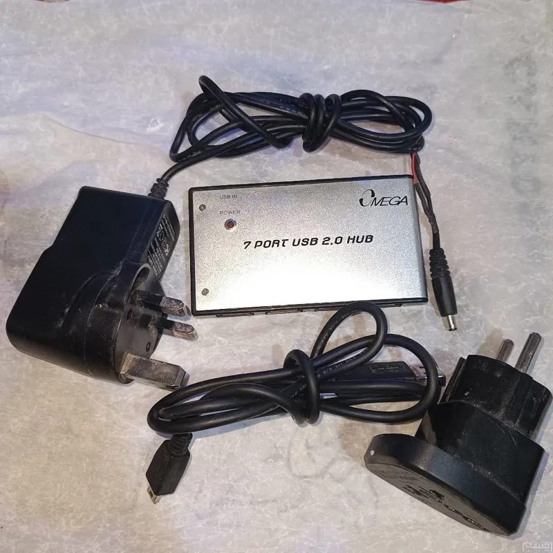 HUB هاب 7 پورت MEGA بدنه فلزی usb 2.0