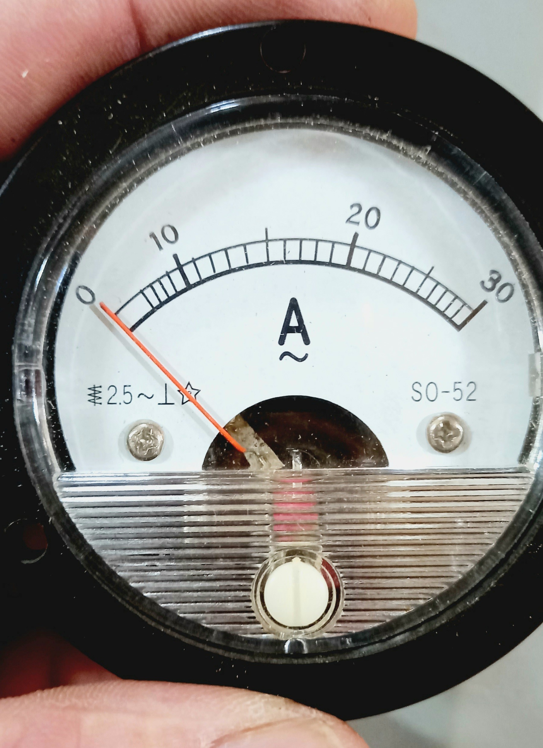 آمپرمتر آمریکایی قدیمی نونو داخل جعبه فابریک