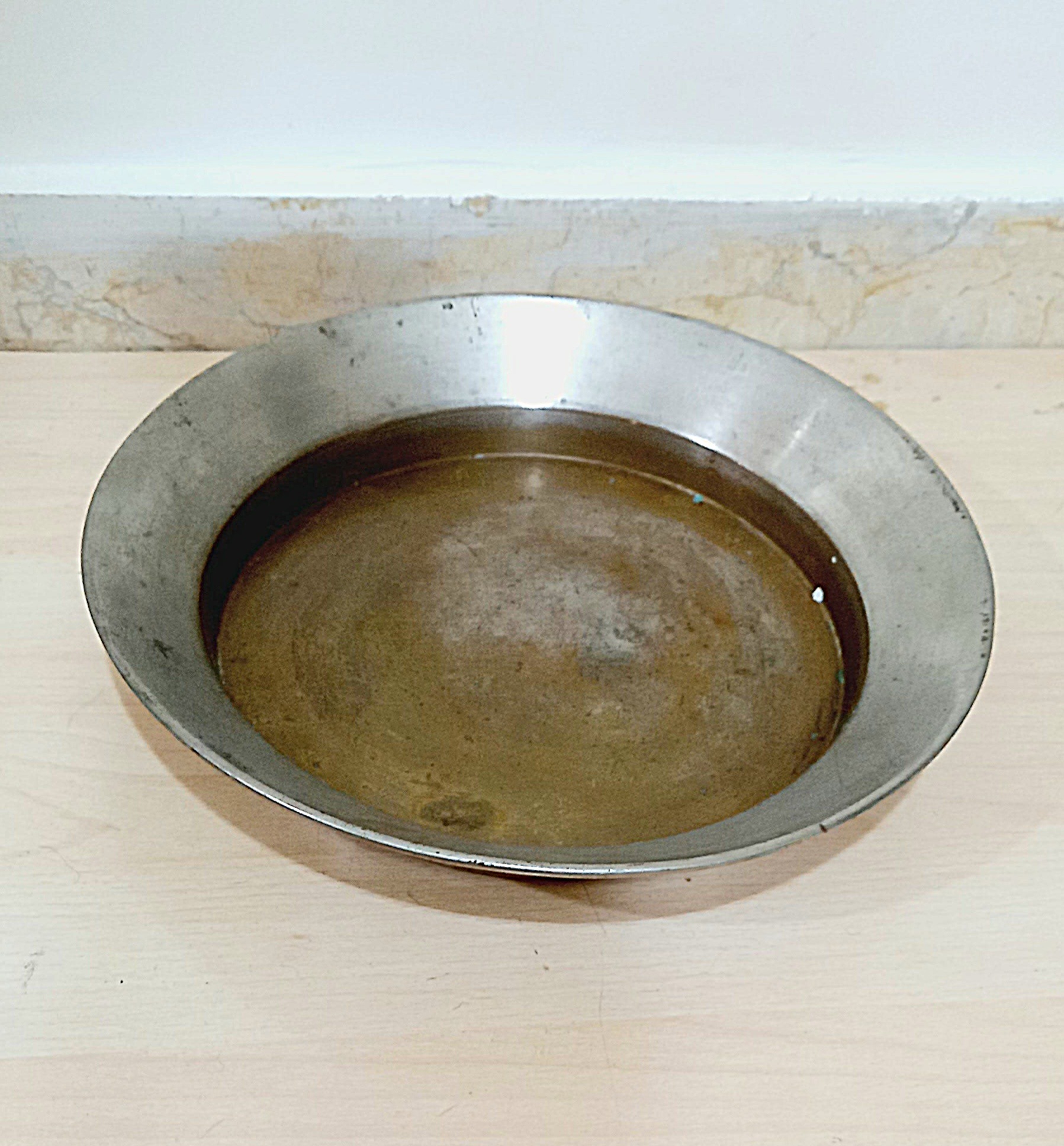 تشت زیر سماور قدیمی کوچک مهرداد برنجی