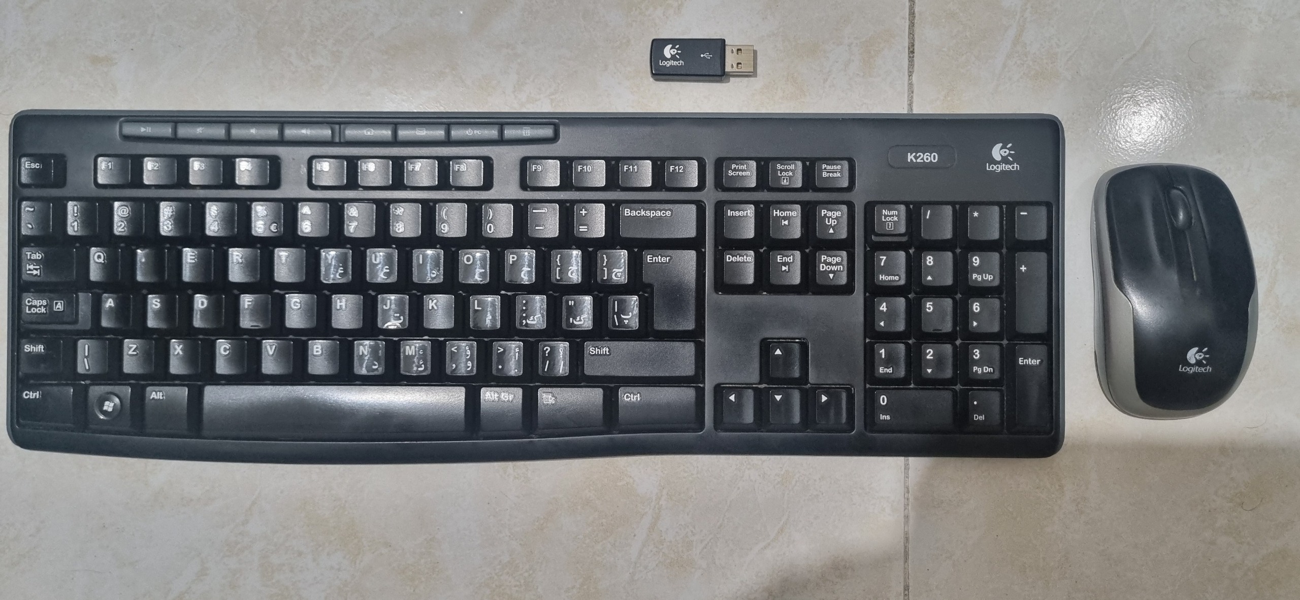ماوس و کیبورد بی سیم لاجیتک logitech توضیحات