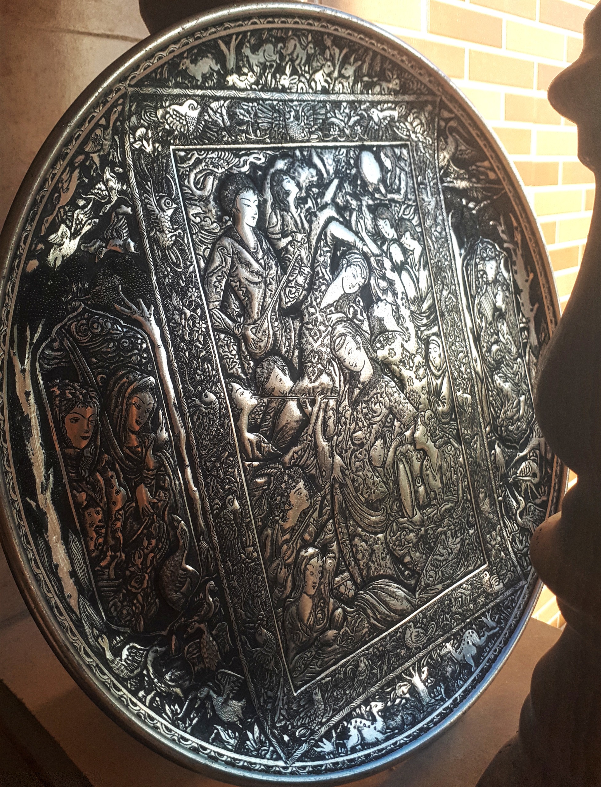 سینی قلمزنی دست